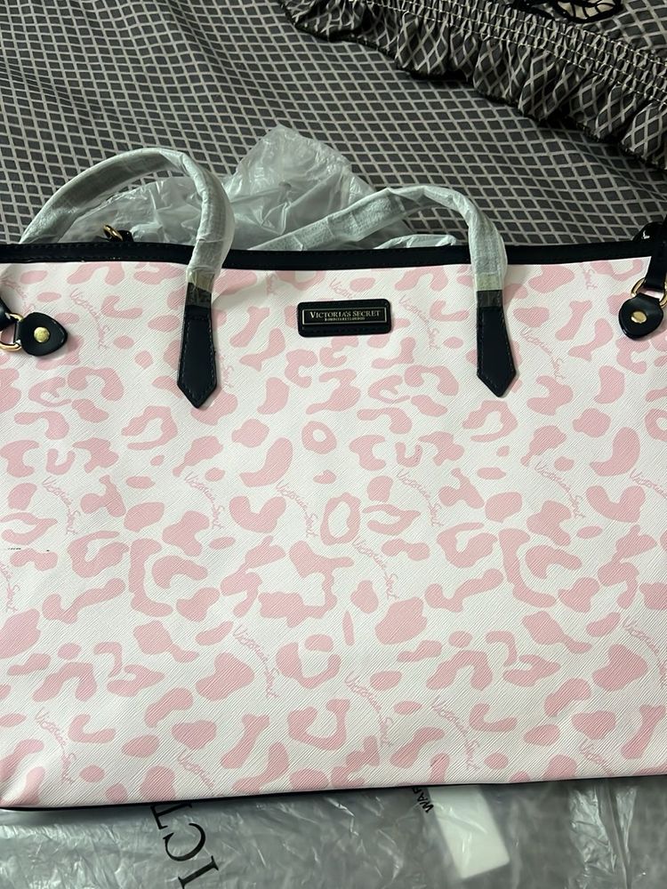 Victoria's Secret Pink Leopard Tote Bag