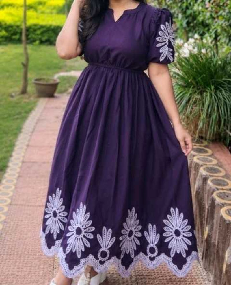 Elegant Purple Maxi Dress
