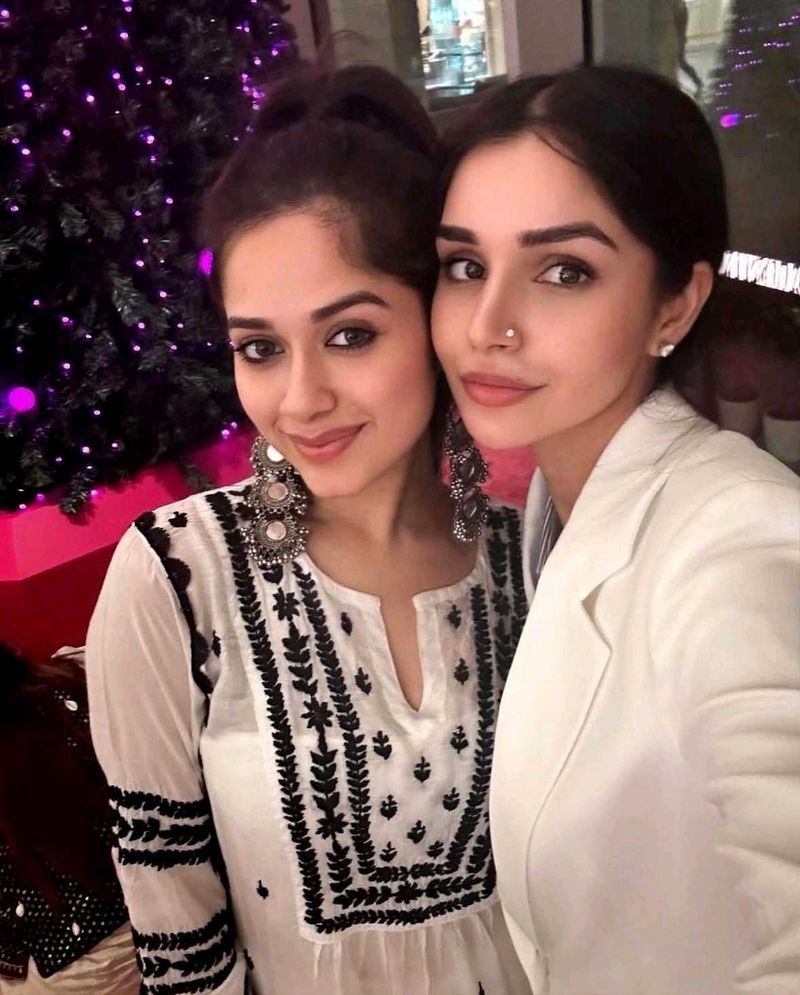 Lucknowi Chikankari Set–Inspired by Jannat Zubair