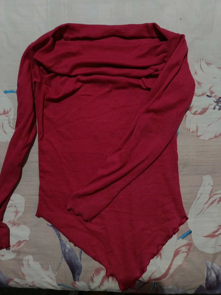 Crimson Long Sleeve Top