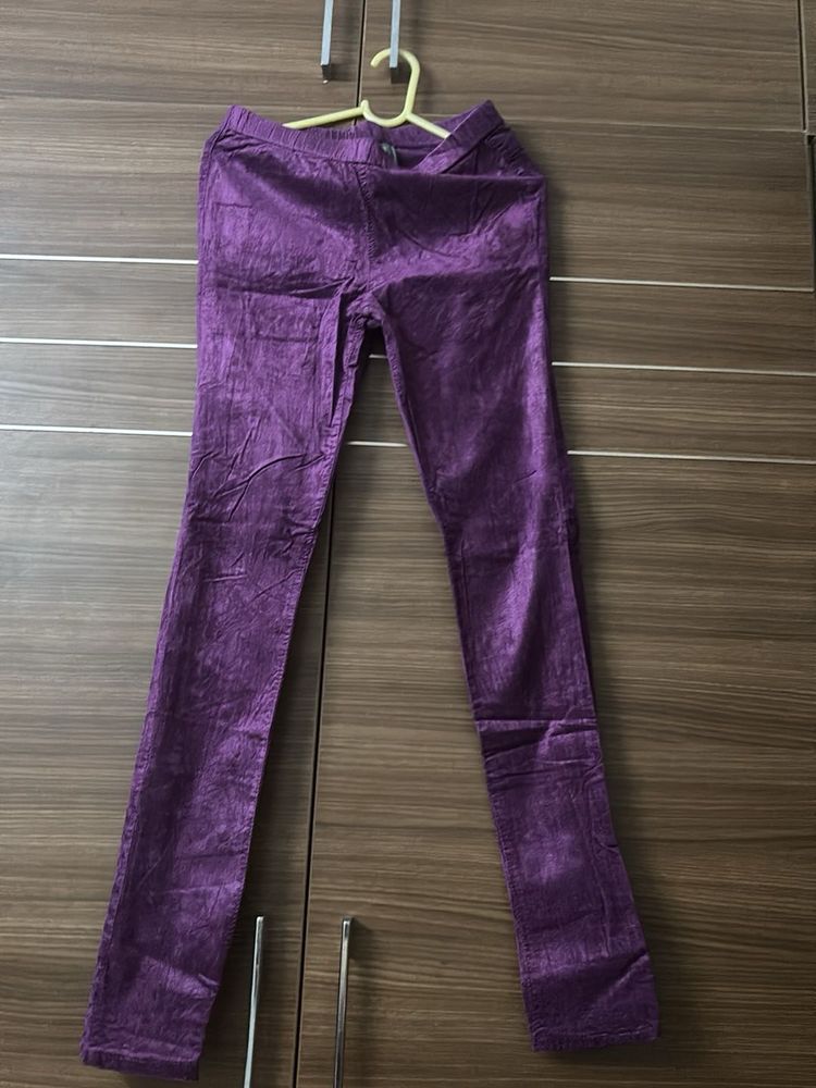 Purple Skinny Pants