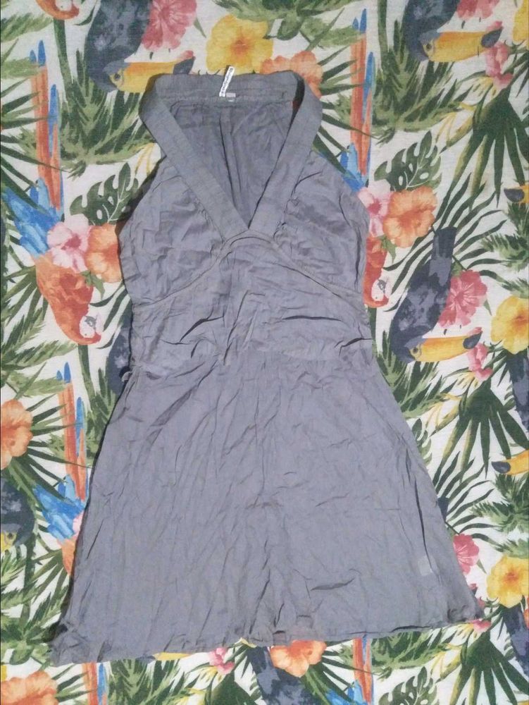 Gray Mini Dress