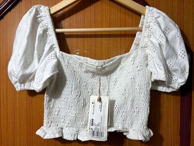 White Crop Top