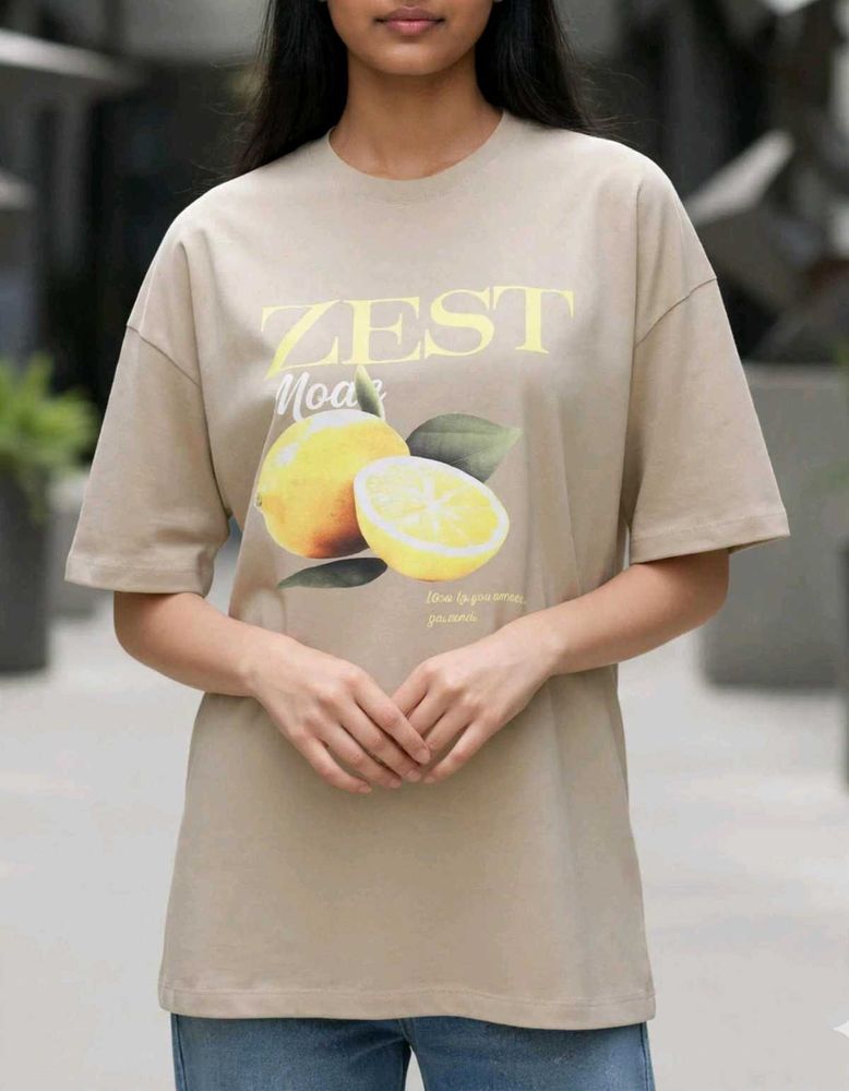 Graphic Print Oversized T-Shirt