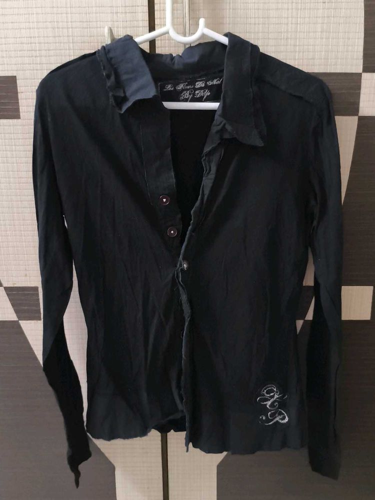 Combo "Black Embroidery Shirt + Trouser"