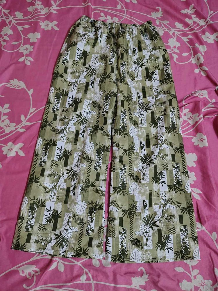 New Bohemian Print Palazzo Pants
