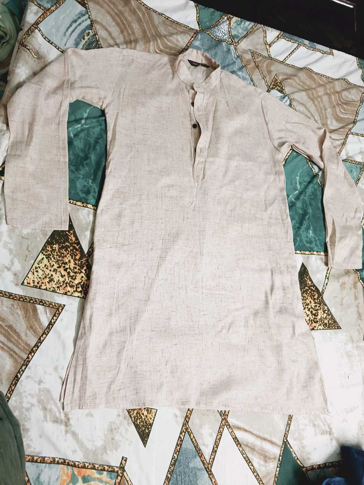 Men's Beige Kurta