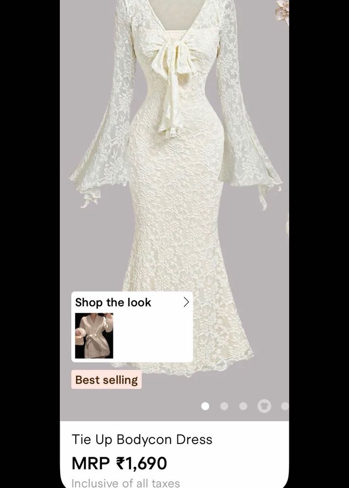 Elegant White Lace Bodycon Dress