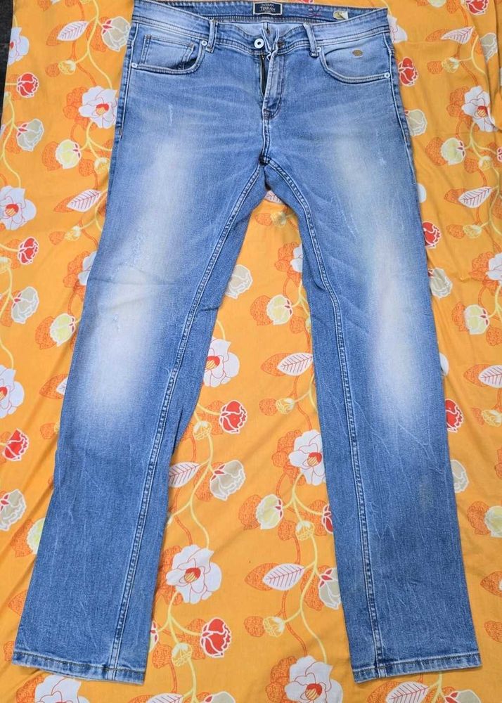 Men's Blue Wash Denim Jeans