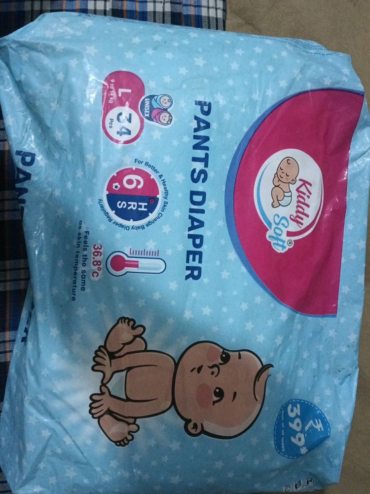 Kiddy SOFT Diapers L SIZE 34 Pcs