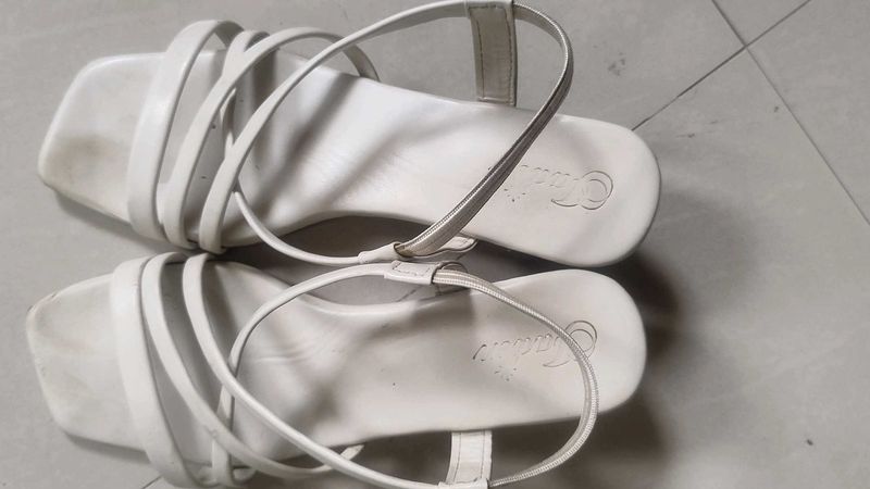 White Strappy Sandals