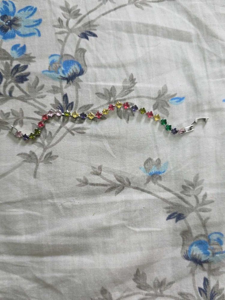 tennis Sparkling Multi-color Gemstone Bracelet