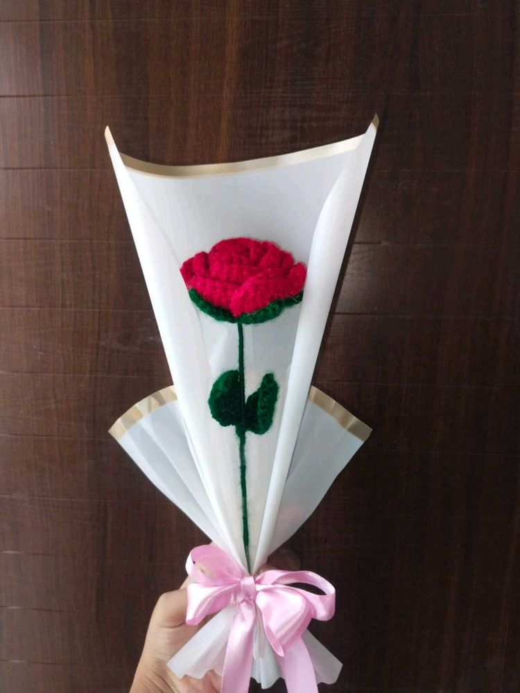 Handmade Crochet Rose Bouquet