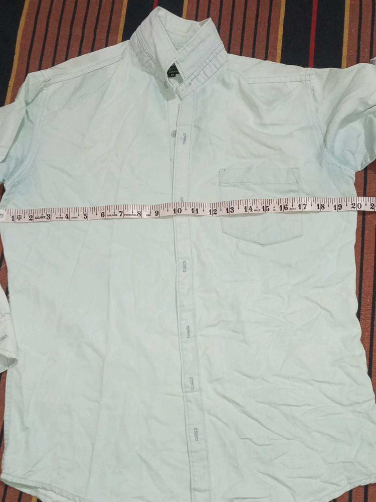 Men's Sea Green &amp; Light Blue Button-Up Shirt Combo