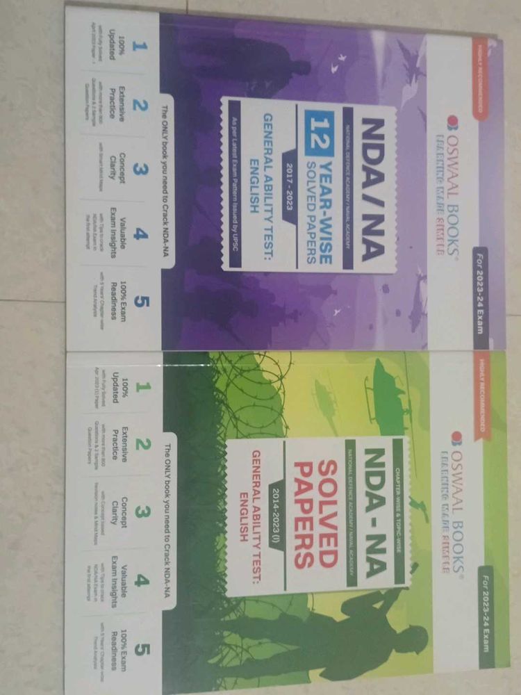 Oswaal Books NDA/NA Solved Papers