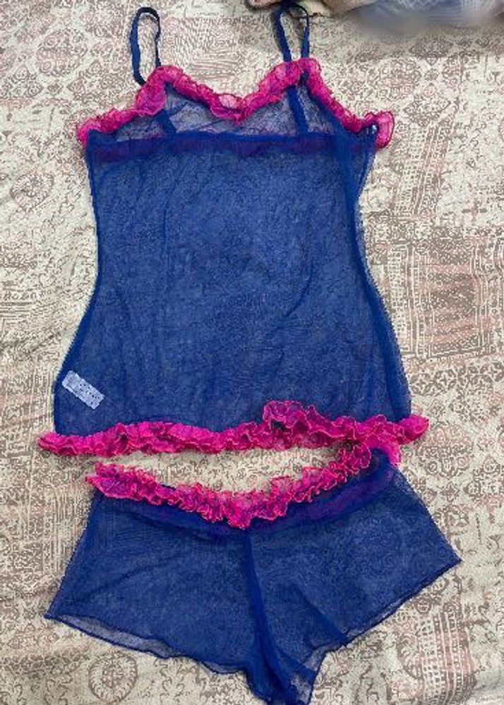 Blue &amp; Pink Lingerie Set