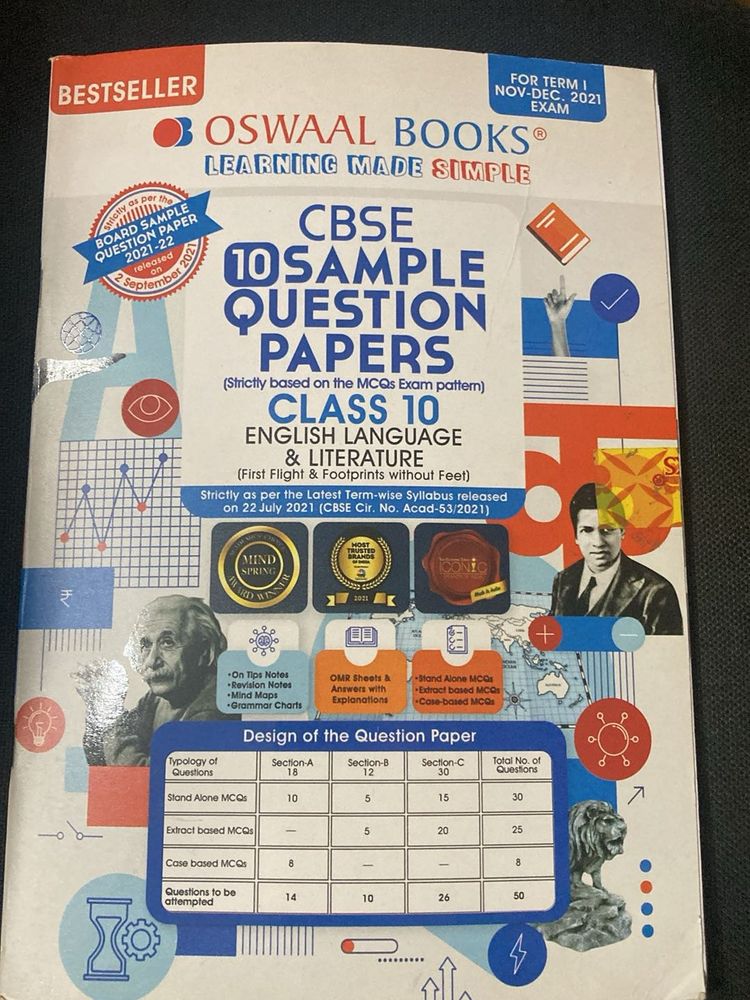 Oswaal CBSE Class 10 Sample Papers English