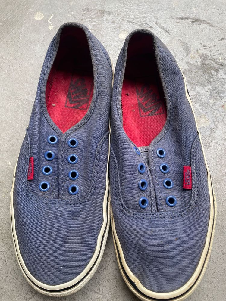 Blue Vans Authentic Sneakers