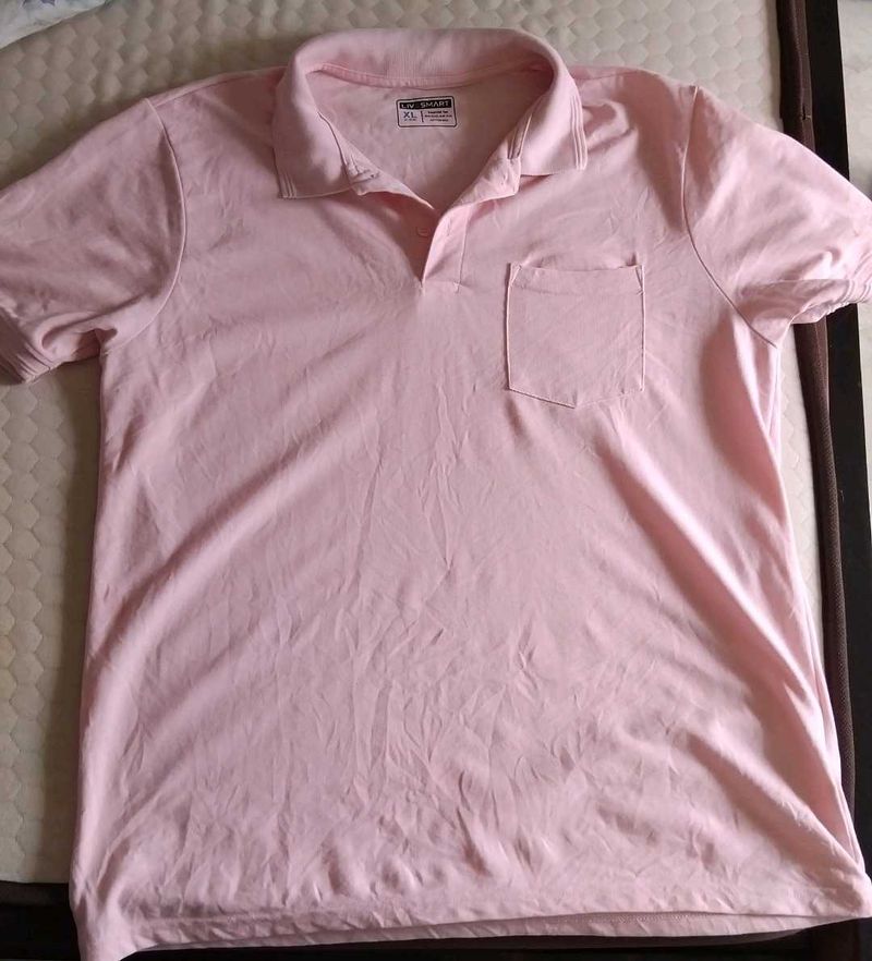 Men's Pink Polo T-Shirt
