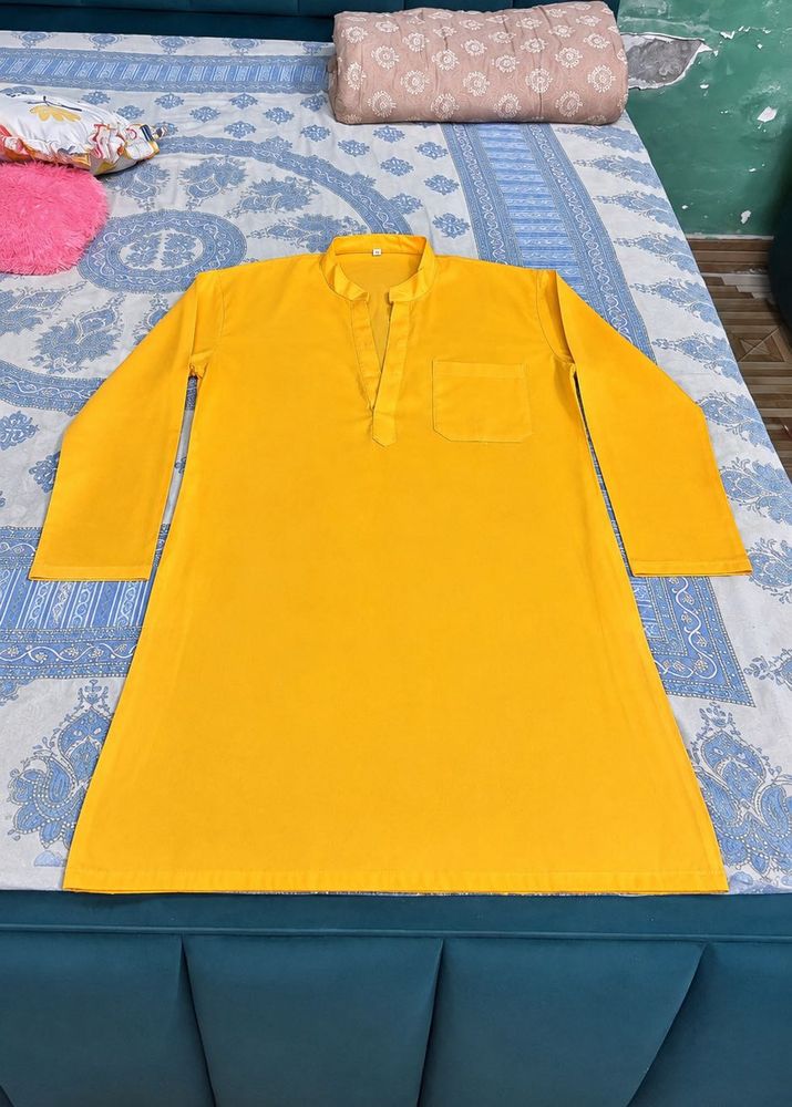 Bright Yellow Kurta