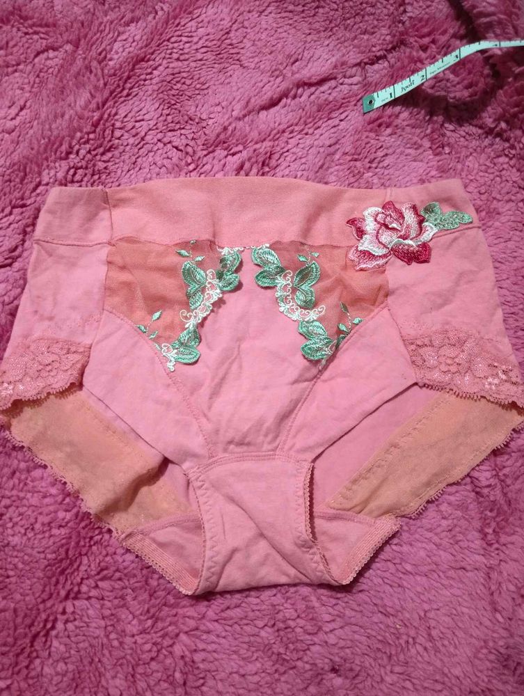 Pretty Pink Lace Butterfly Briefs