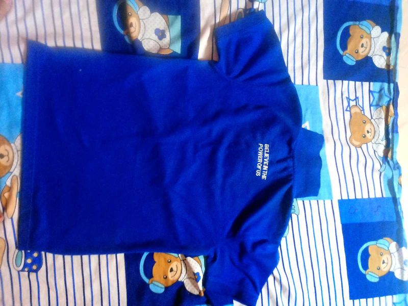 Men's Blue Graphic T-Shirt