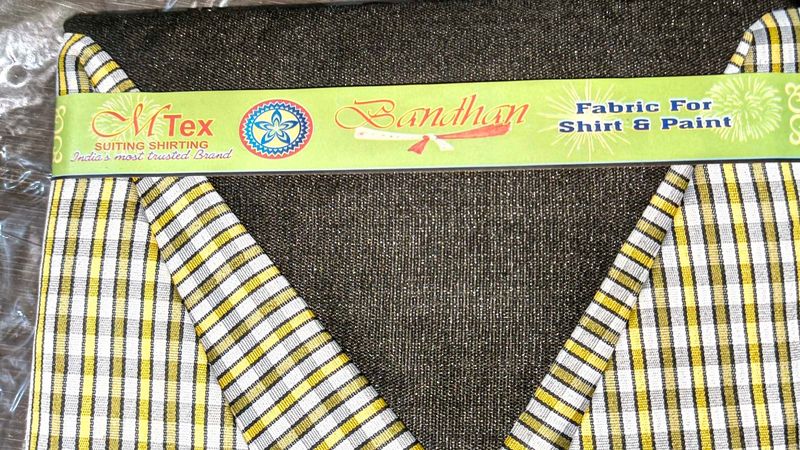 Shirt Pant Fabric Combo Set | Unstitched Men's
