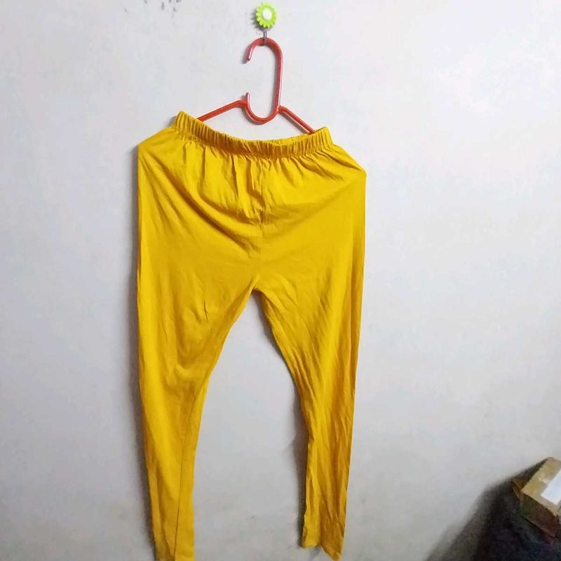 bright yellow colour Leggings