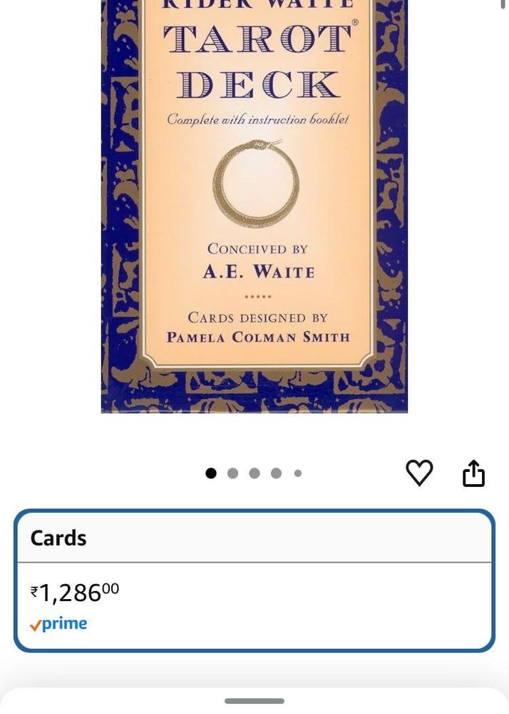 Rider Waite Tarot Deck