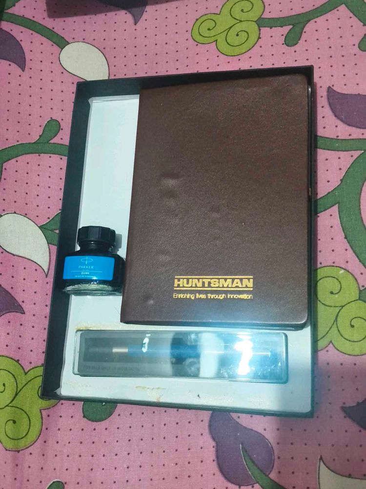 Diary and Parker Pen Set with Ink