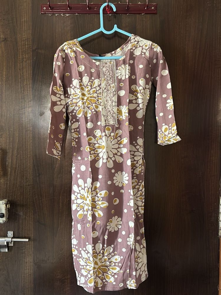 Floral Print Kurta