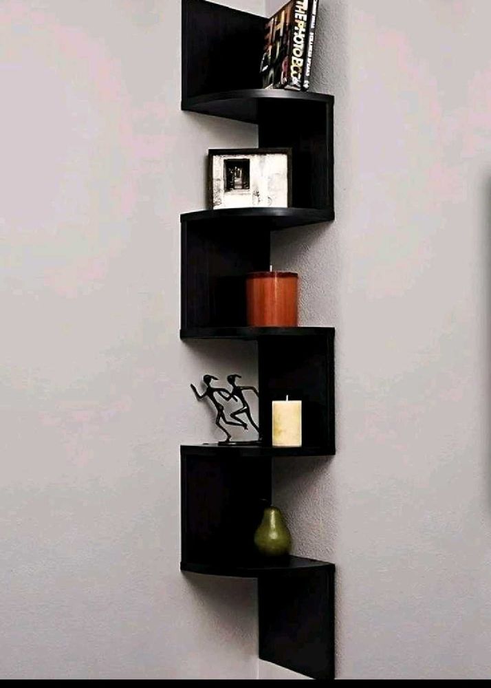 Zigzag Corner Rack For Decor / Book Shelf