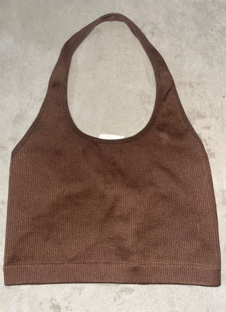 Cotton On Brown Halter Neck Top