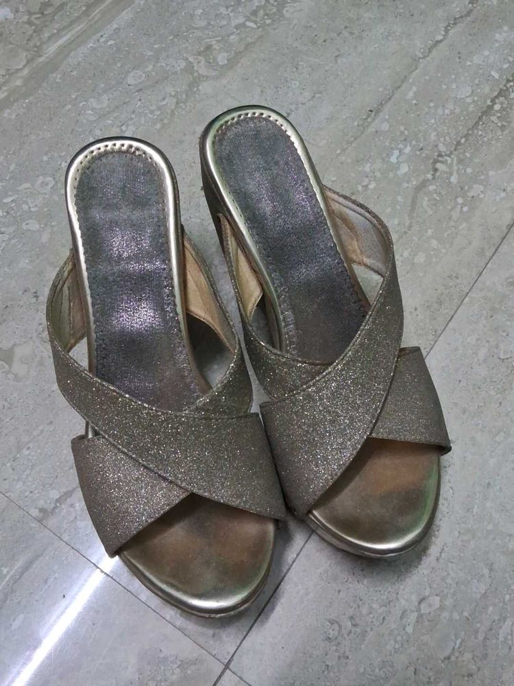 Sparkling Wedge Sandals