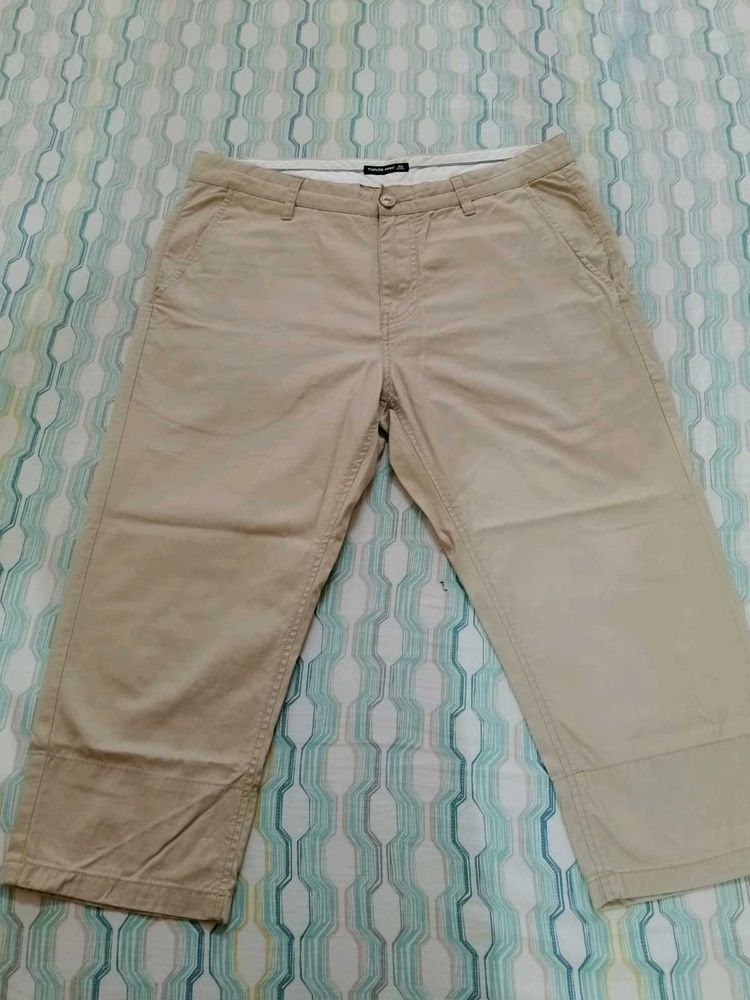 women Beige Casual Pants