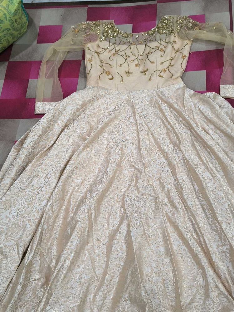 Elegant Embroidered Ethnic Gown