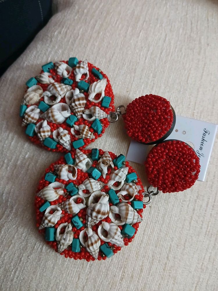 Handmade Beautiful Shell Earring 🐚 😍