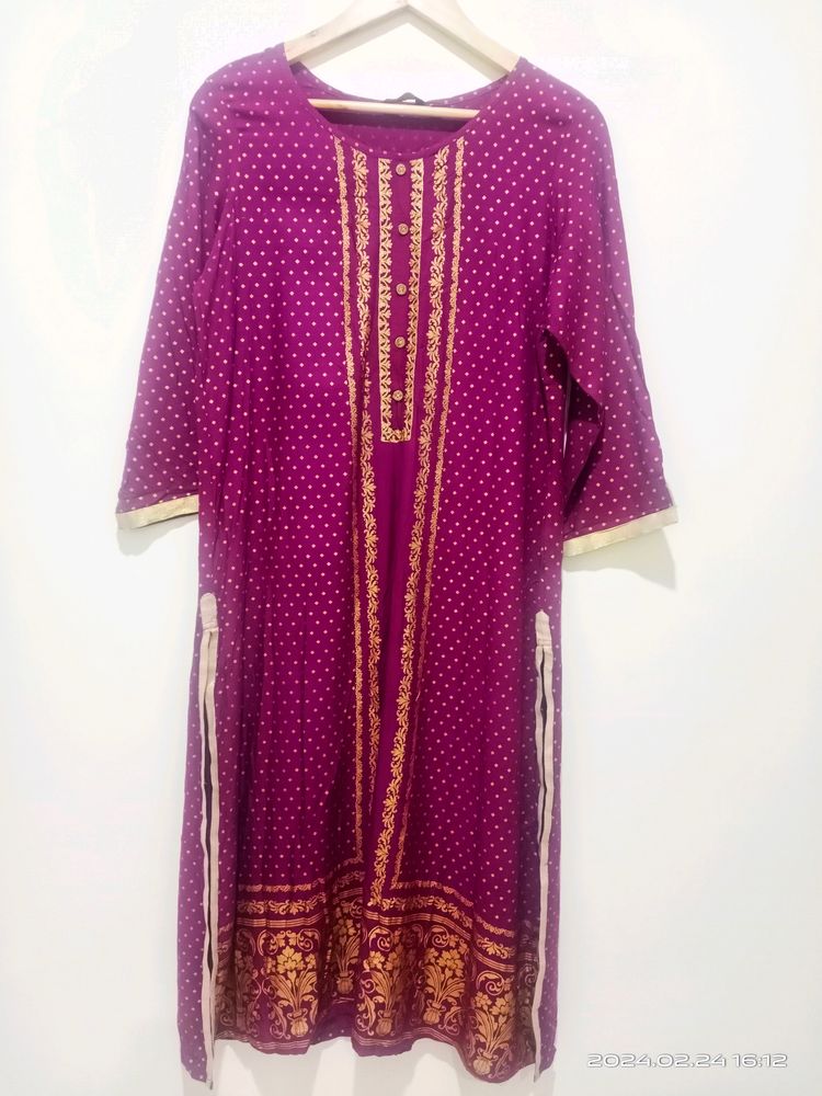 Purple Womens Kurta