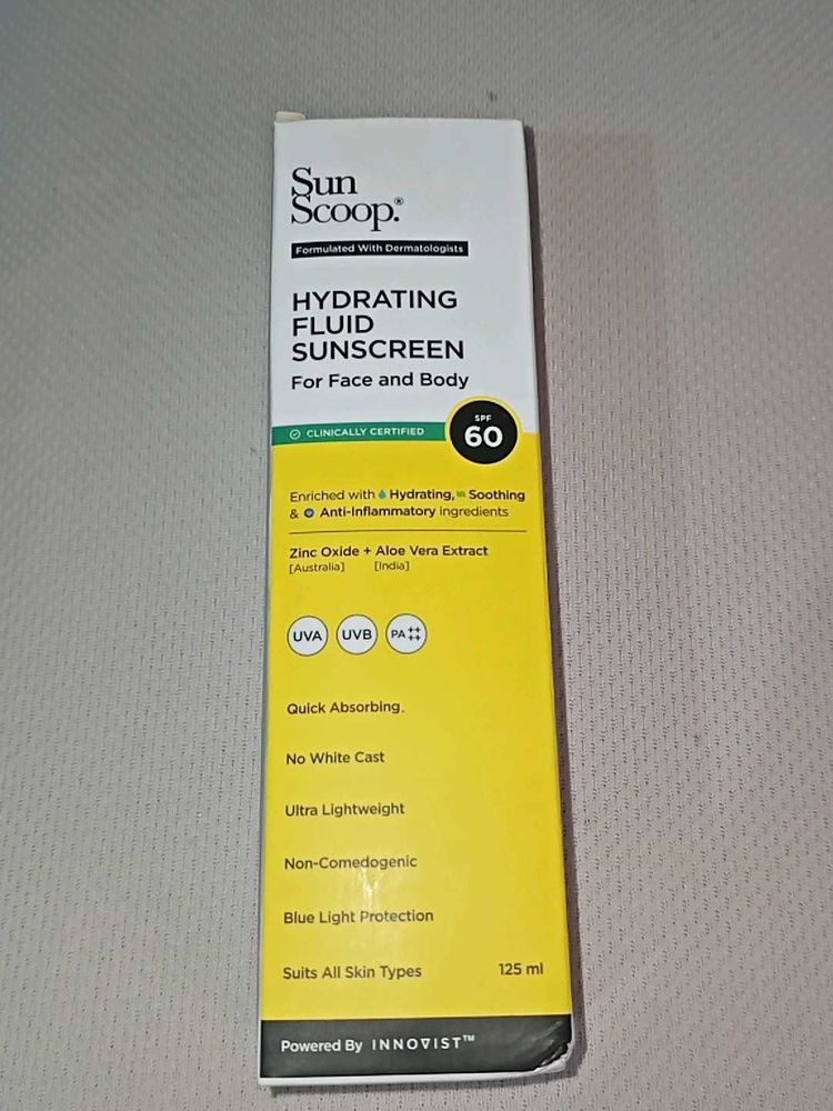 Sun Scoop Hydrating Fluid Sunscreen SPF 60