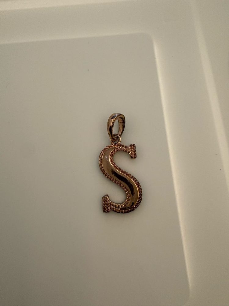 Letter S Pendant Necklace Charm