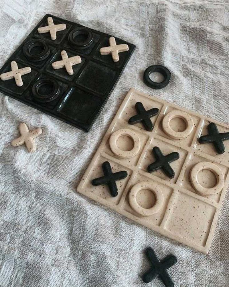 Ceramic Tic-Tac-Toe Game Set