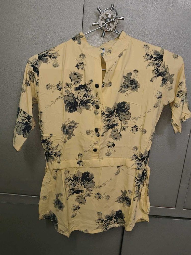Floral Print Casual Top