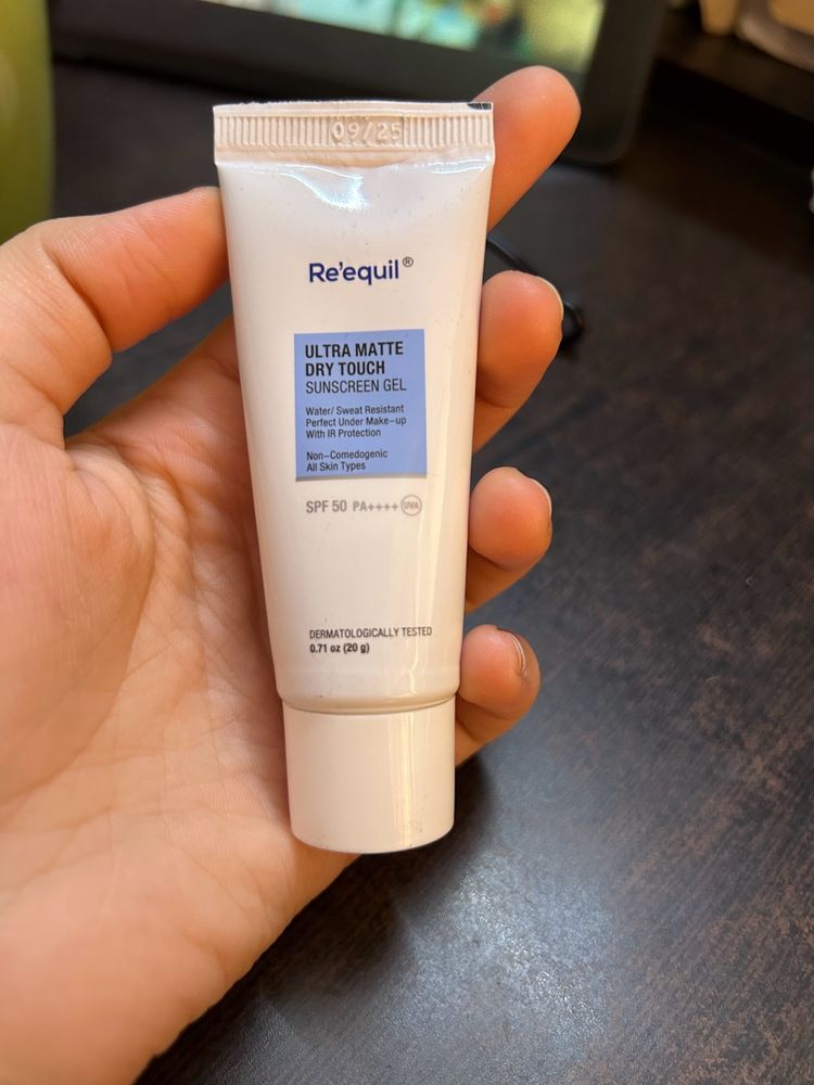 Reequil Sunscreen Gel Ultra Matte- Unused 20g