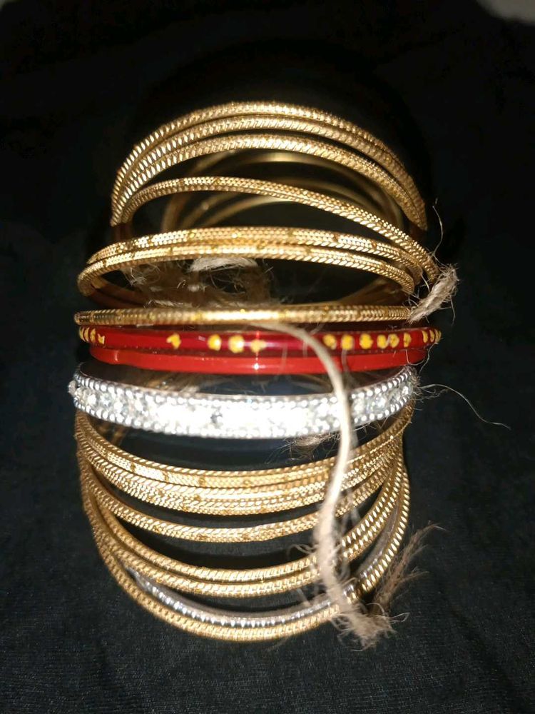 Set of Golden Bangles
