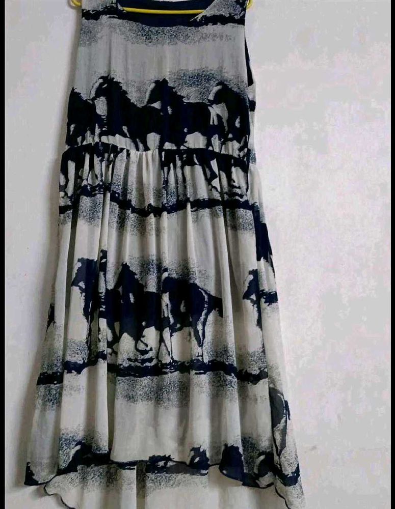 Horse Print Midi Dress