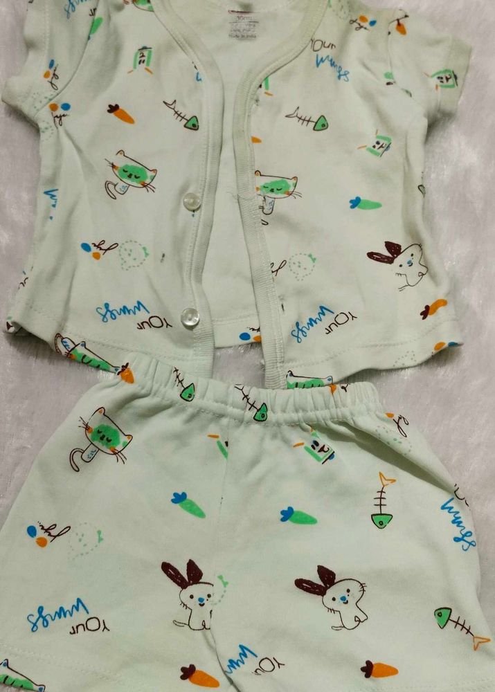 Baby Cotton Sleepsuit Set