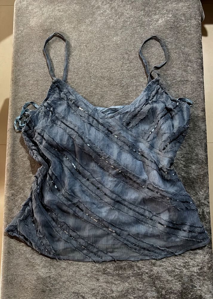 Stylish Sequin Embellished Cami Top