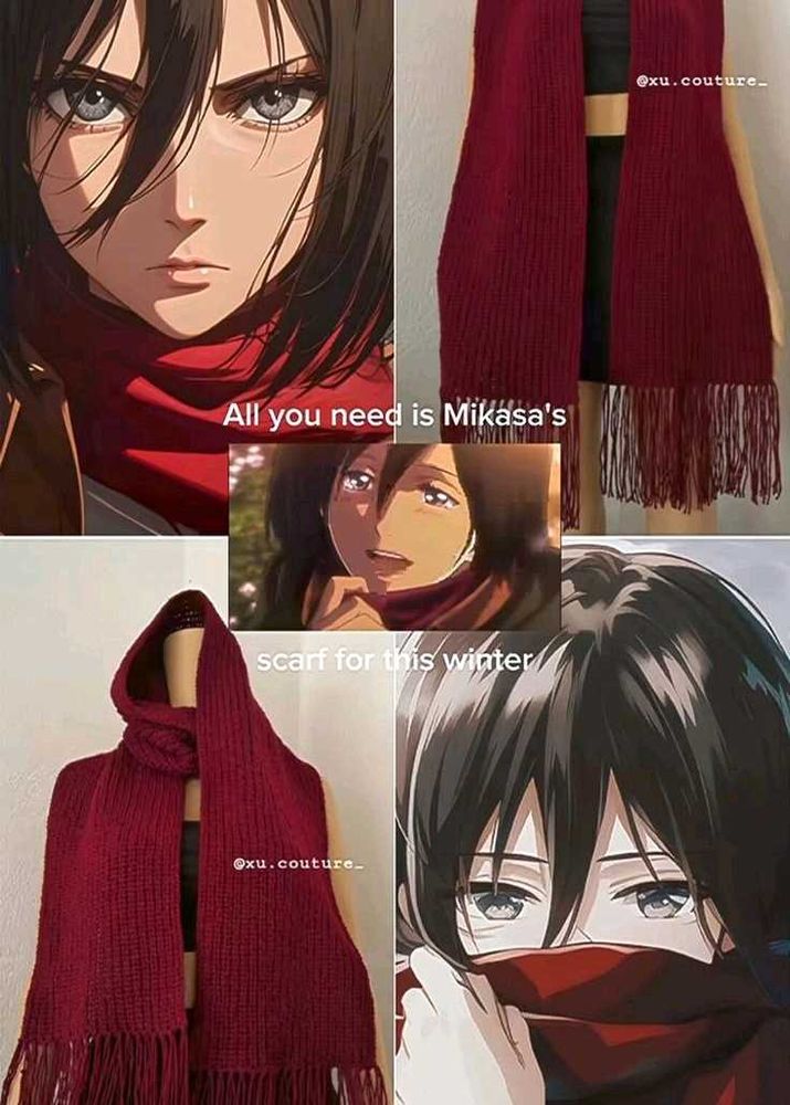 Mikasa Ackerman Inspired Scarf