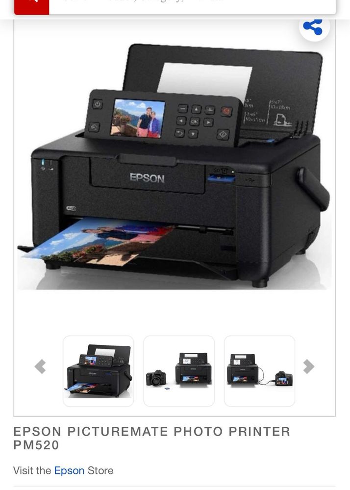 Epson PictureMate Photo Printer PM520