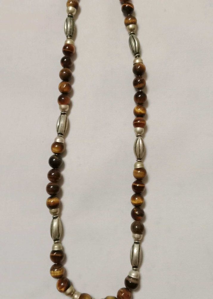 Tiger Eye Beaded Necklace